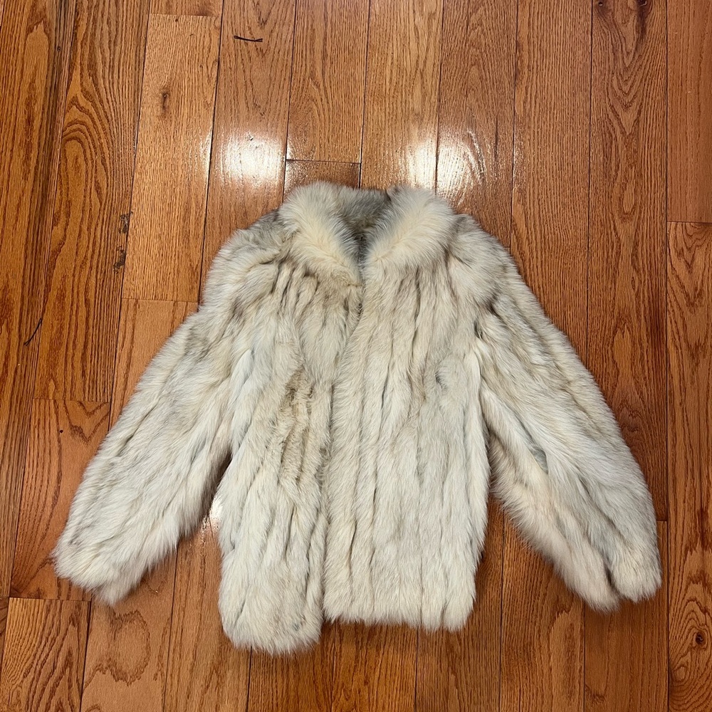 Elegant Cream Fur Jacket
